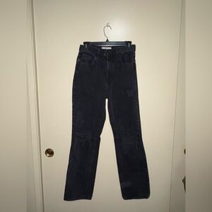 SLVRLAKE Dark Blue Straight Leg Jeans